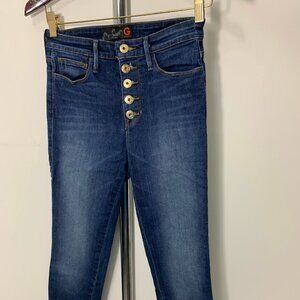 Guess Button Fly Skinny Jeans High Waist US26